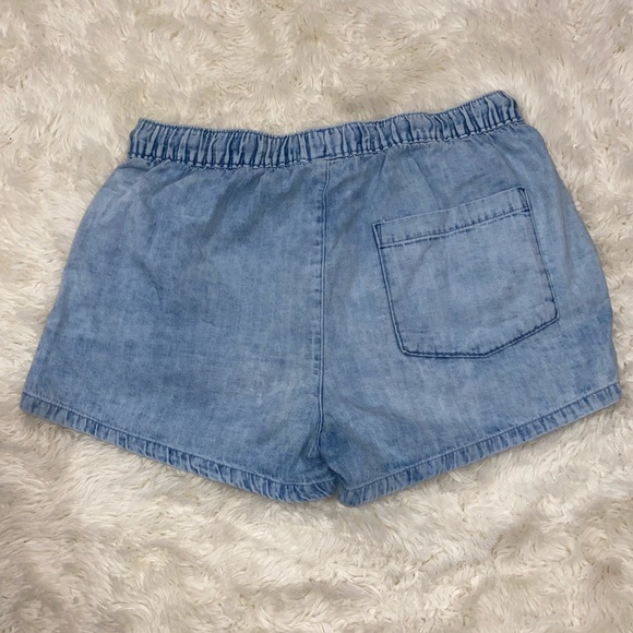 AERIE DRAWSTRING DENIM SHORTS - Picture 4 of 4